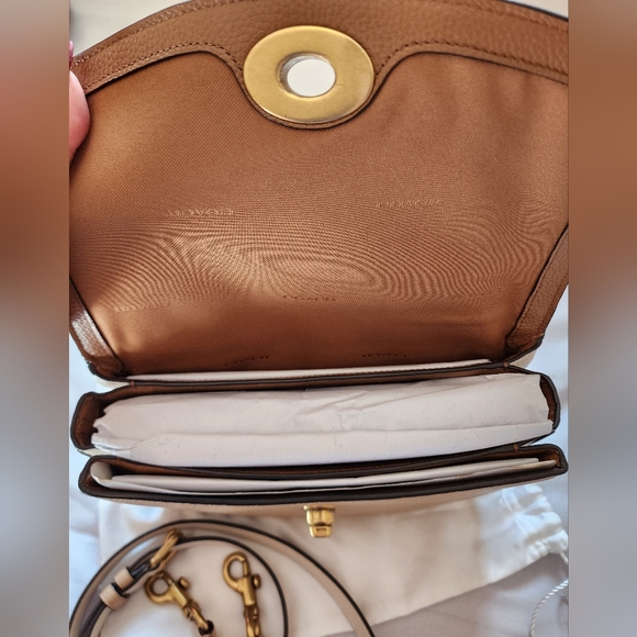 Coach Cassie Crossbody In Colorblock With Snakeskin Detail - Picture 11 of 16